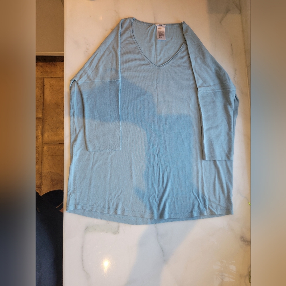 Wolford Celeste Blue Stretch Top – Size S
